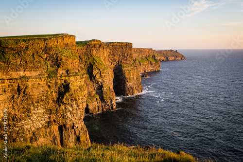 cliffs of moher in the evening