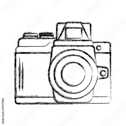 Vintage Photographic camera icon vector illustration graphic design