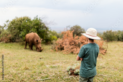 Teenage boy on safari © BlueOrange Studio