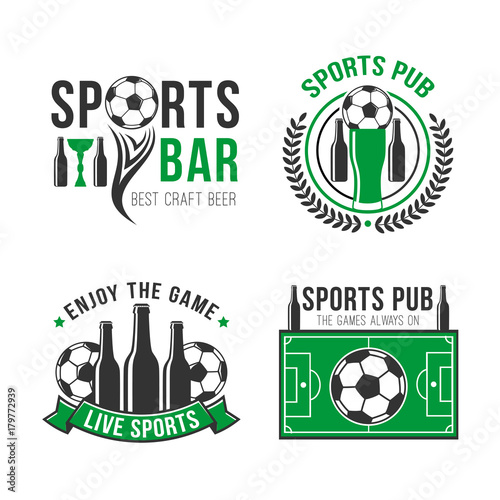 Soccer or football sports bar vector icon
