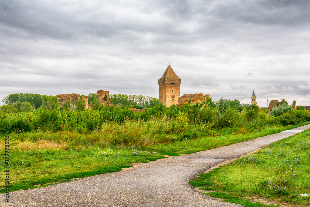 Bac, Serbia September 03, 2017: Medieval fortress Bac in Serbia Bac, Serbia September 03, 2017: Medieval fortress Bac in Serbia