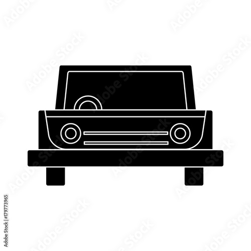 Taxi cab vehicle icon vector illustration graphic design