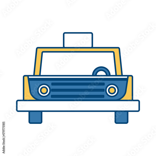Taxi cab vehicle icon vector illustration graphic design
