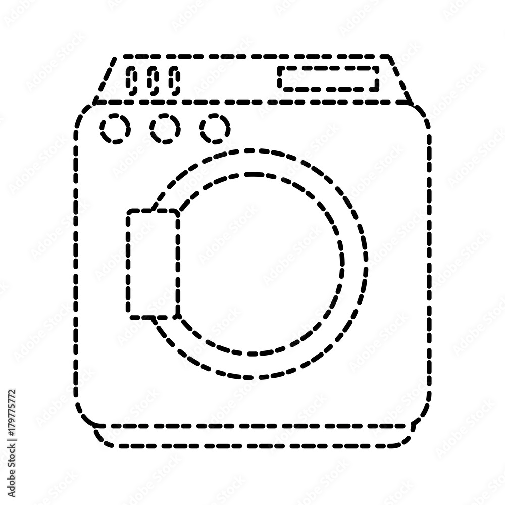 Washer machine symbol icon vector illustration graphic design