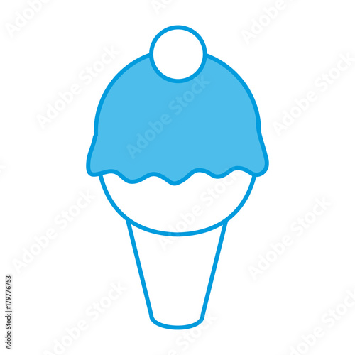 Ice cream cone icon vector illustration graphic design