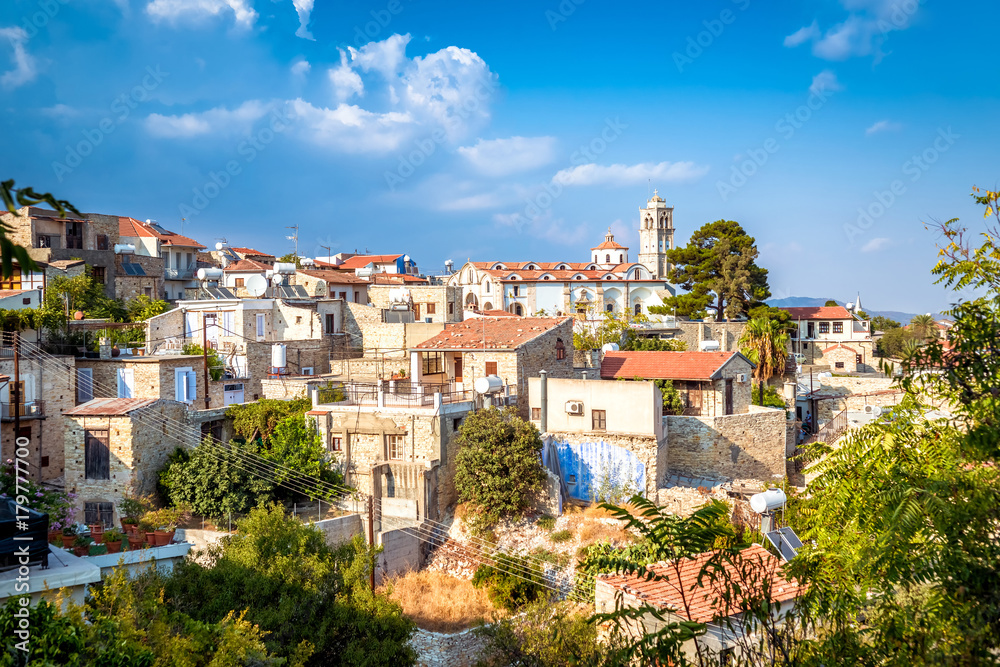 View of Pano Lefkara village in Larnaca district, Cyprus