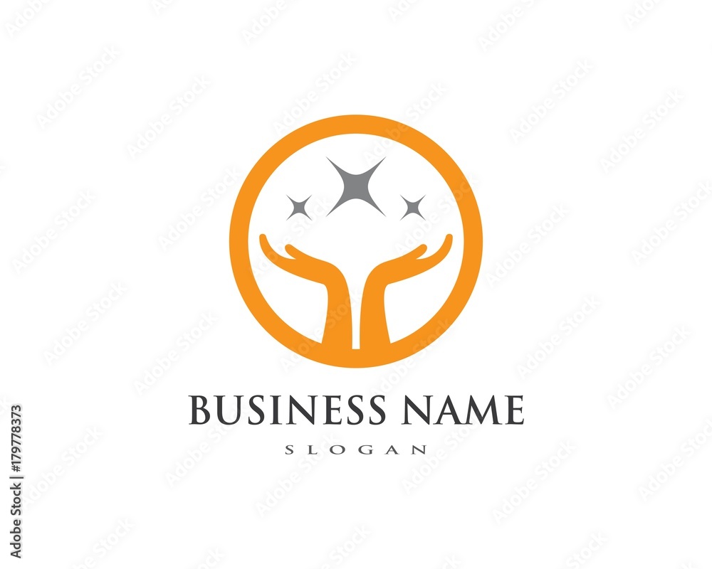 Fototapeta premium Hand Care Logo Template