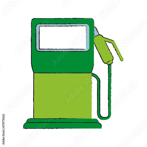 Eco fuel dispenser icon vector illustration graphc design