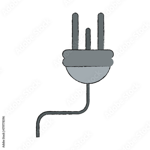 Electric wire energy icon vector illustration graphc design