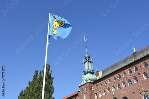 Stockholm, Schweden, Rathaus, Stadshus, Stockholms stadshus, Stadtregierung, Regierung, Stadtparlament, Insel, Kungholmen, Riddarfjärden, Turm photo