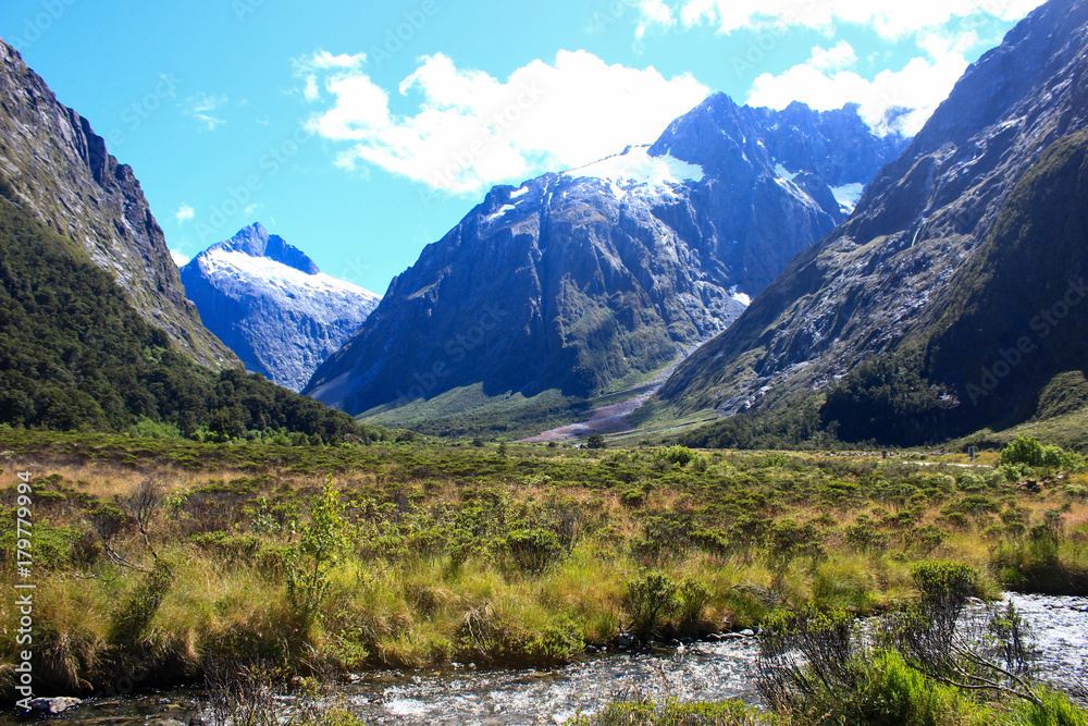 view of the mountains from Milford Sound Highway view of the mountains from Milford Sound Highway