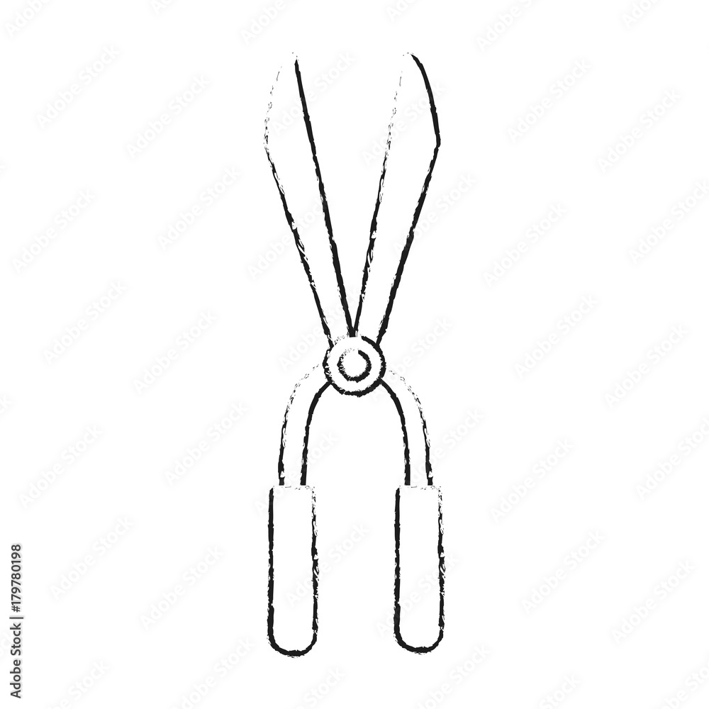Garden shears tool icon vector illustration graphic design Garden shears tool icon vector illustration graphic design