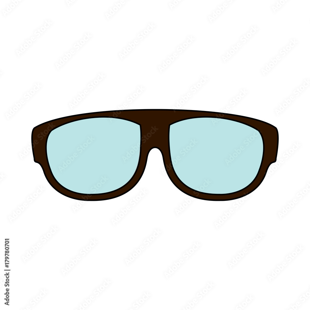 Fototapeta premium Fashion lens glasses icon vector illustration graphic design