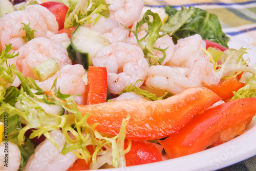 Shrimp Salad with Assorted Vegetables