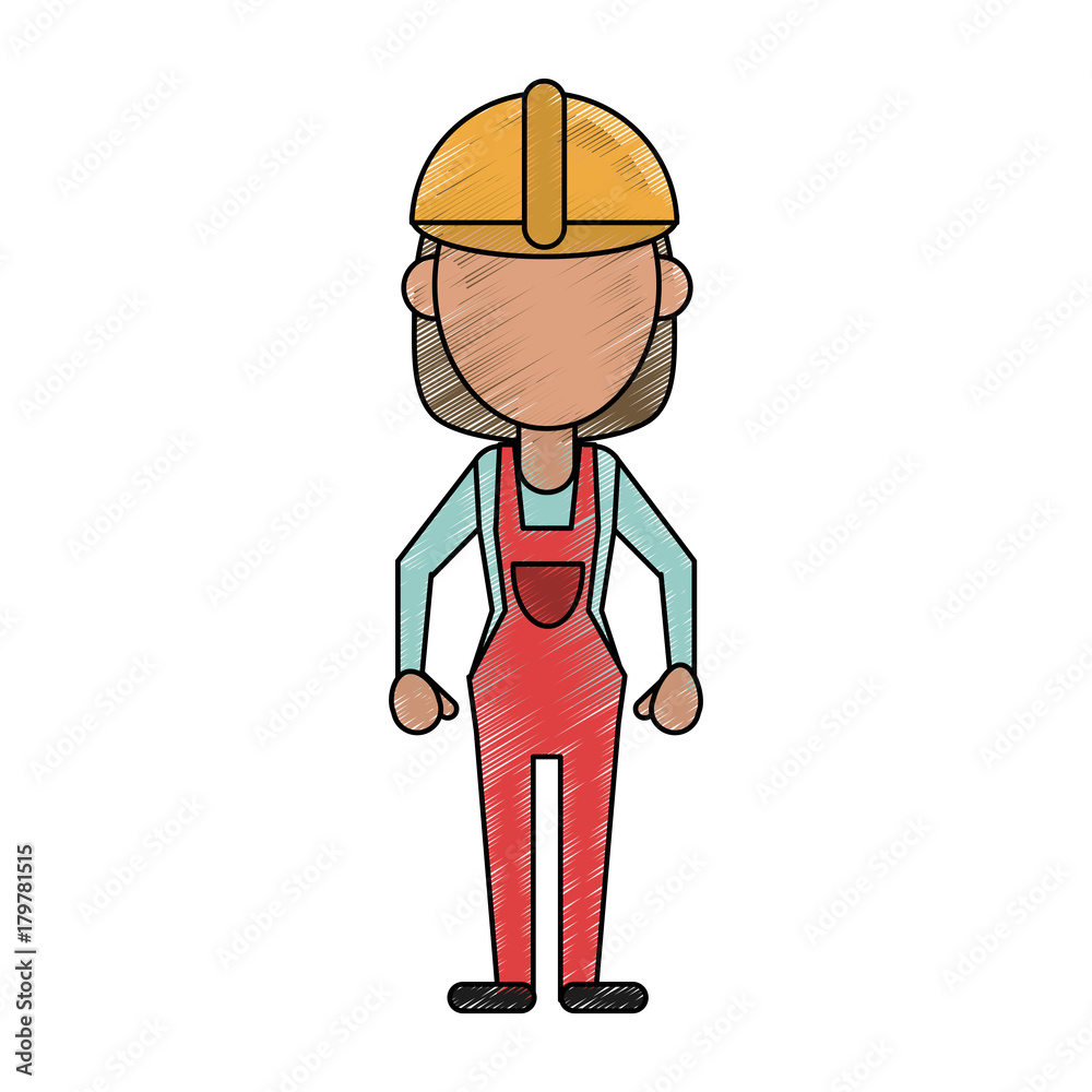 Woman construction worker icon vector illustration graphic design Woman construction worker icon vector illustration graphic design