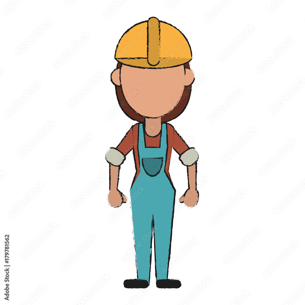 Worker avatar full body icon vector illustration graphic design Worker avatar full body icon vector illustration graphic design