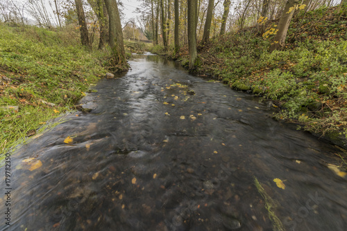 Bobri creek in Ceske Stredohori mountains in Loucky village photo