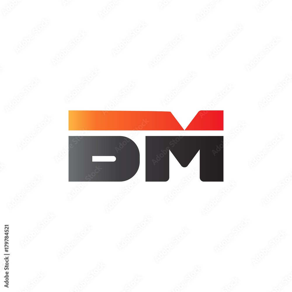 Initial letter BM, straight linked line bold logo, gradient fire red black colors Initial letter BM, straight linked line bold logo, gradient fire red black colors