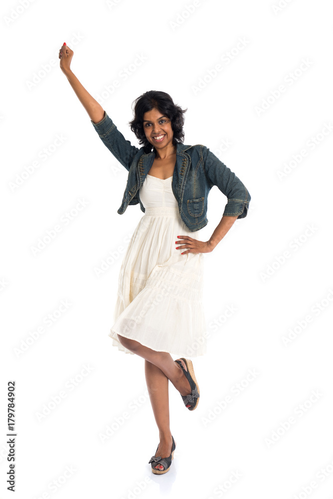 Obraz premium indian teenage girl in joy