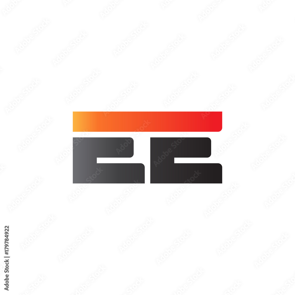 Initial letter EE, straight linked line bold logo, gradient fire red black colors Initial letter EE, straight linked line bold logo, gradient fire red black colors