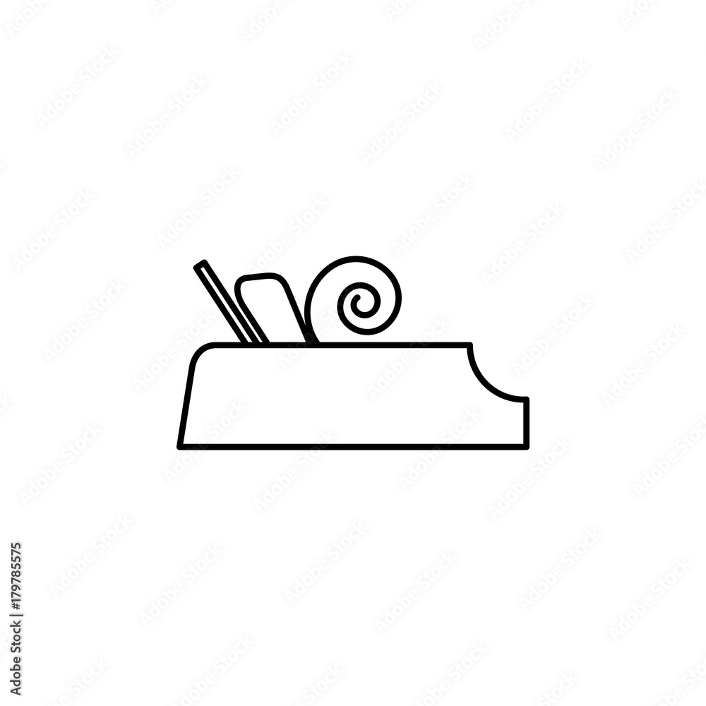 Jack plane line icon Jack plane line icon