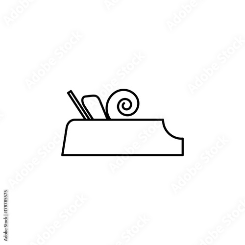 Jack plane line icon