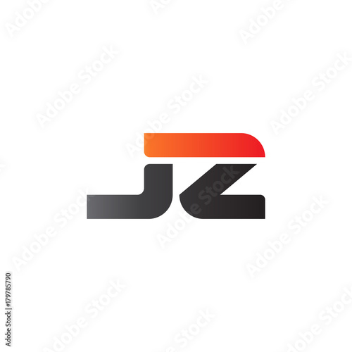 Initial letter JZ, straight linked line bold logo, gradient fire red black colors Free Download Initial letter JZ, straight linked line bold logo, gradient fire red black colors - GFXLoad