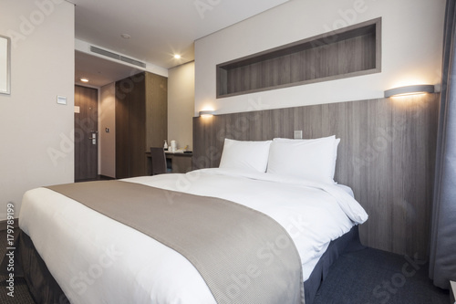 bedroom interior at the hotel in seoul