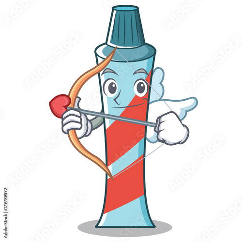 Cupid toothpaste character cartoon style