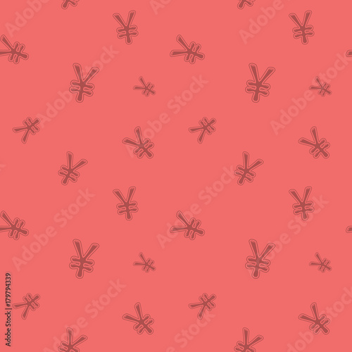 Yen Currency Sign Seamless Money Pattern