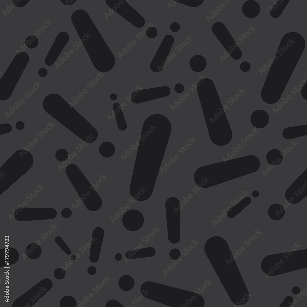 Seamless Exclamation Mark Symbol Silhouette Dark Pattern Seamless Exclamation Mark Symbol Silhouette Dark Pattern