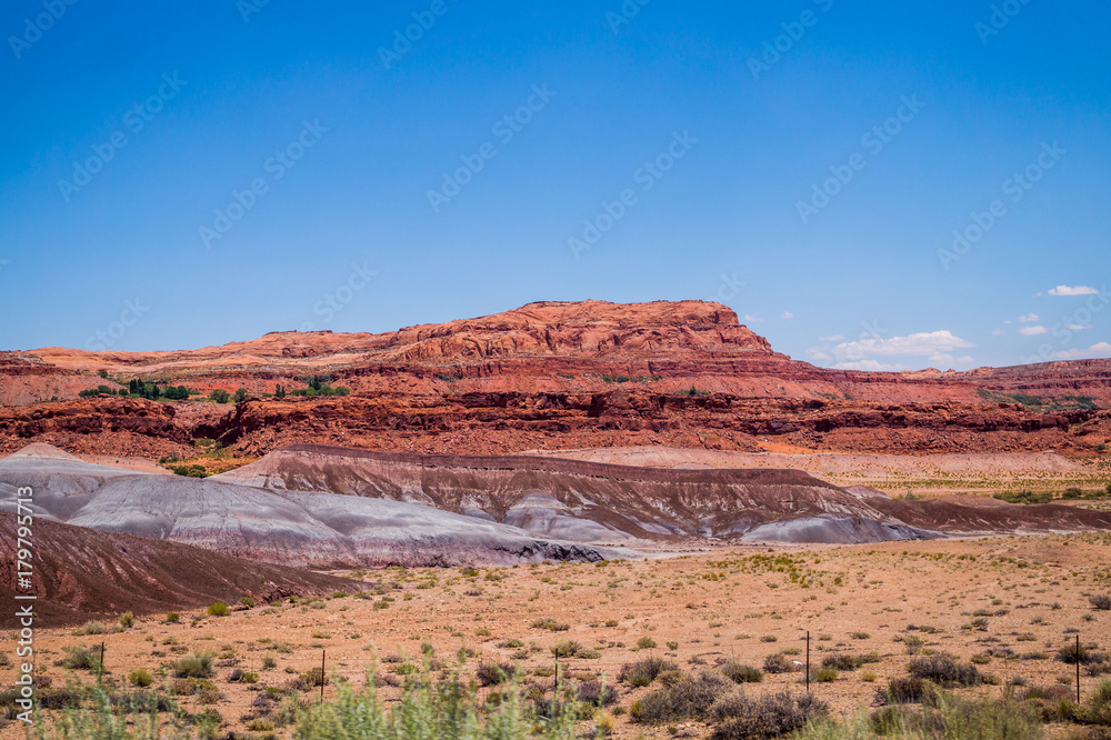 Picturesque red rocks and sky. Navajo Land in Arizona Picturesque red rocks and sky. Navajo Land in Arizona