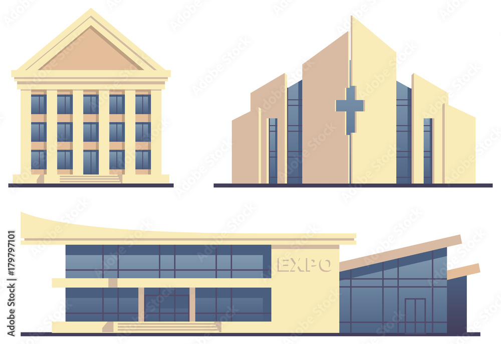 Sights icons. Vector illustration Sights icons. Vector illustration