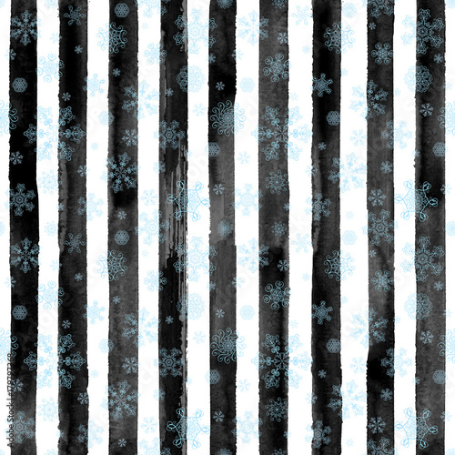 Abstract winter striped sea...