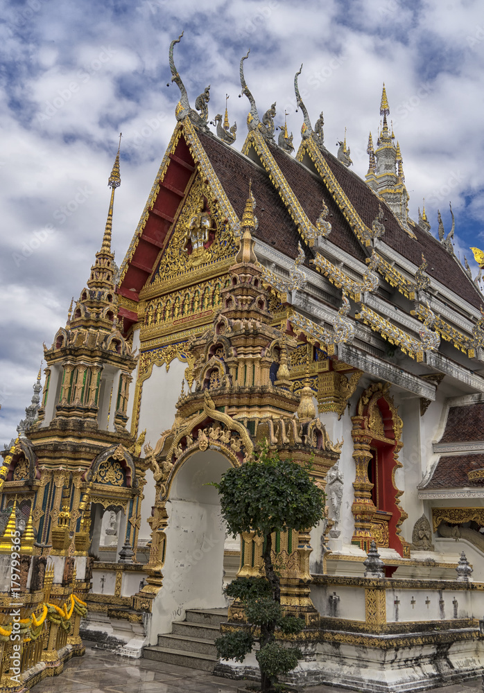 Buddhist temple Chiang Rai Lanna Thailand
