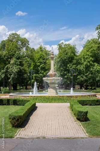 Fountain in Eger, Hungary