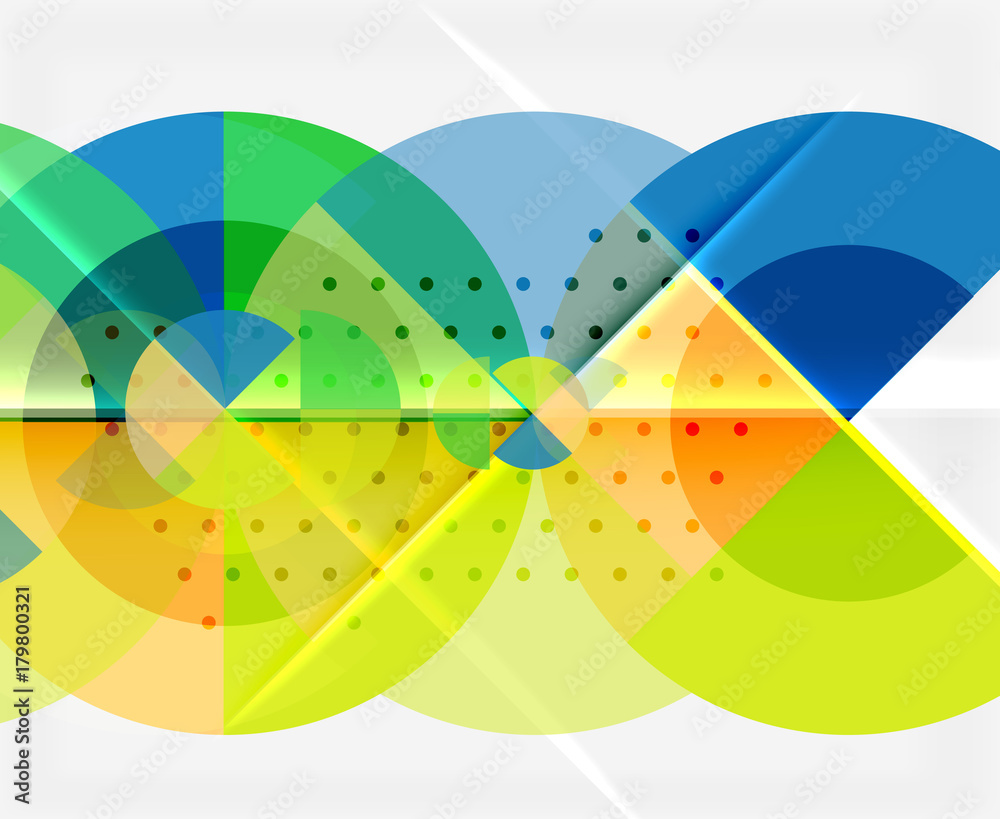 Circle elements on black background Circle elements on black background