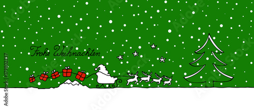 Nikolaus mit Schlitten