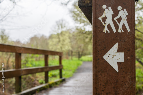 Schilderij op canvas Backpacking Trail Marker II