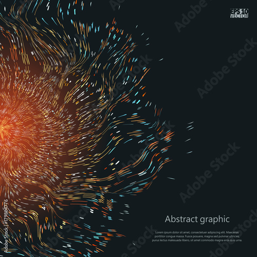 Abstract star background with defocused lights. Eps10 Vector illustration.