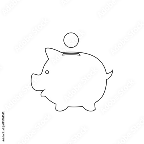 Piggy bank icon