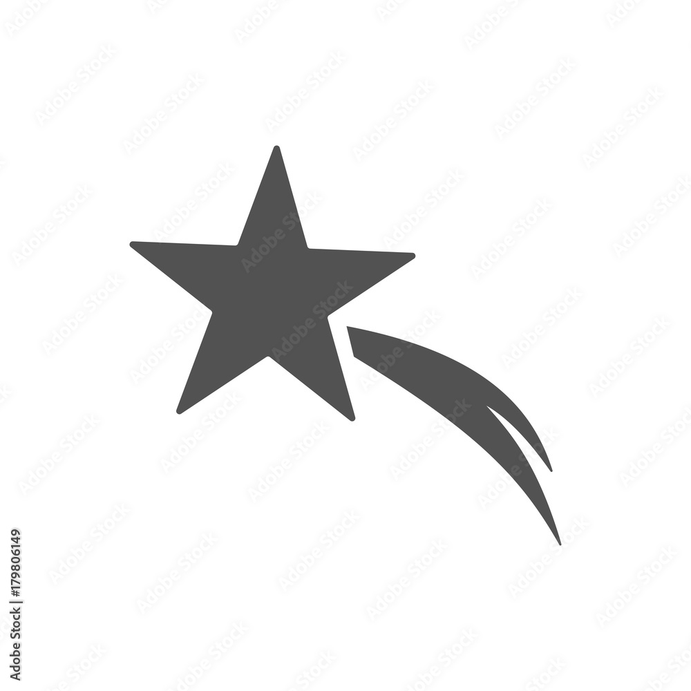 Christmas star icon on white background Christmas star icon on white background