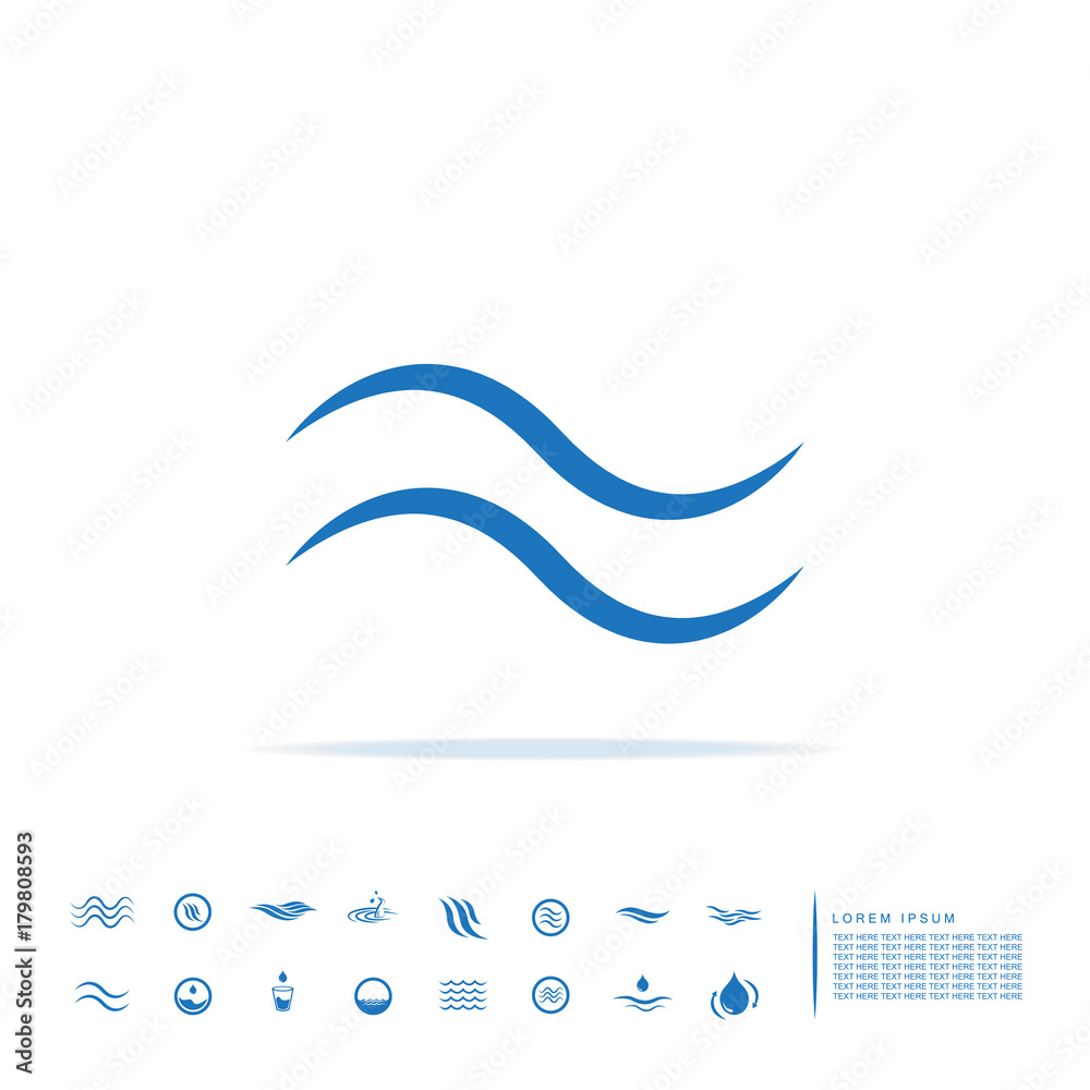 Obraz premium sea wave icon