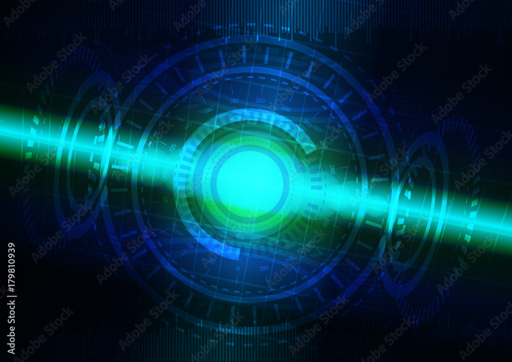 Obraz premium Abstract digital technology color background.