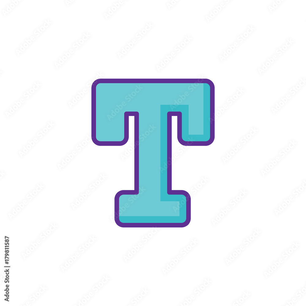 Text icon tool design vector illustration Text icon tool design vector illustration