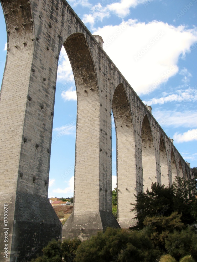 Aqueduct over the Alcantara valley. Lisbon, Portugal