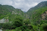 valley and mountain in countryside of China