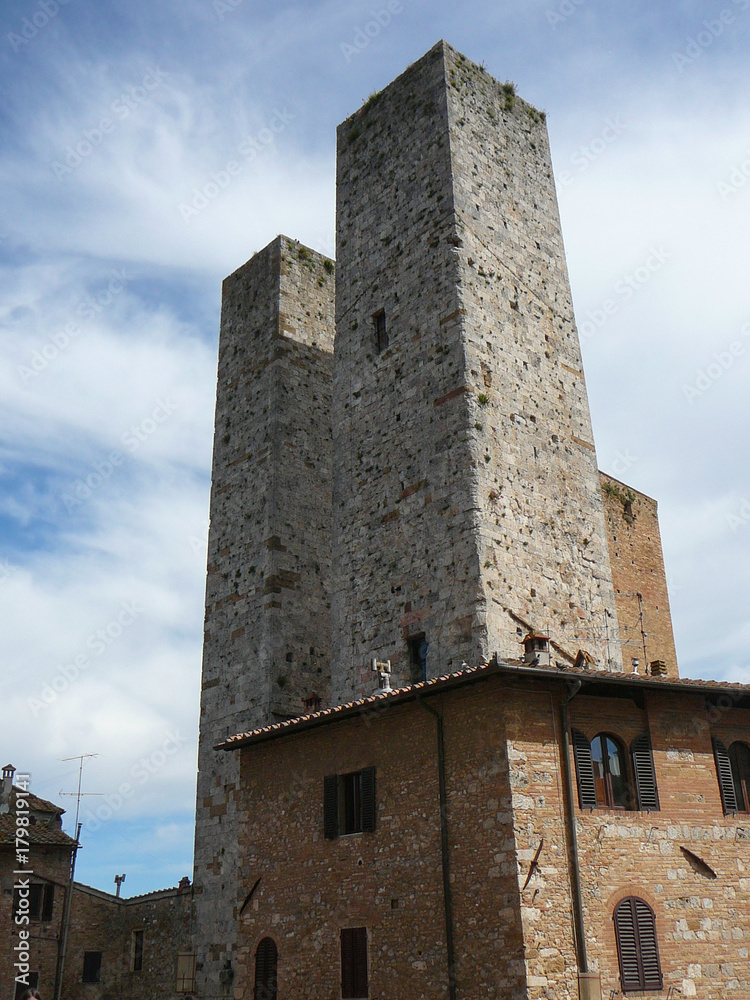 View of the city of San Gimignano