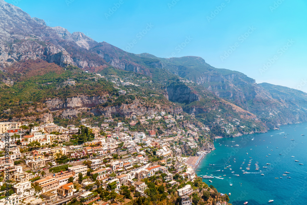 Amalfi coast near Positano. Awesome mountains and sea.