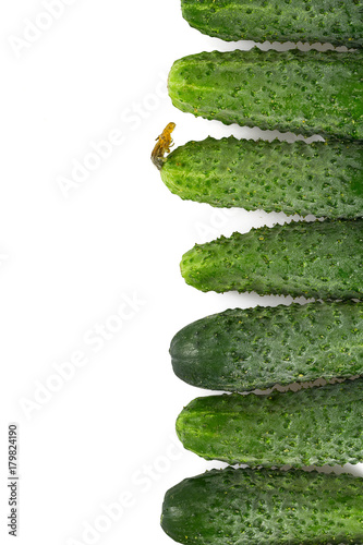 cucumbers isolated on white